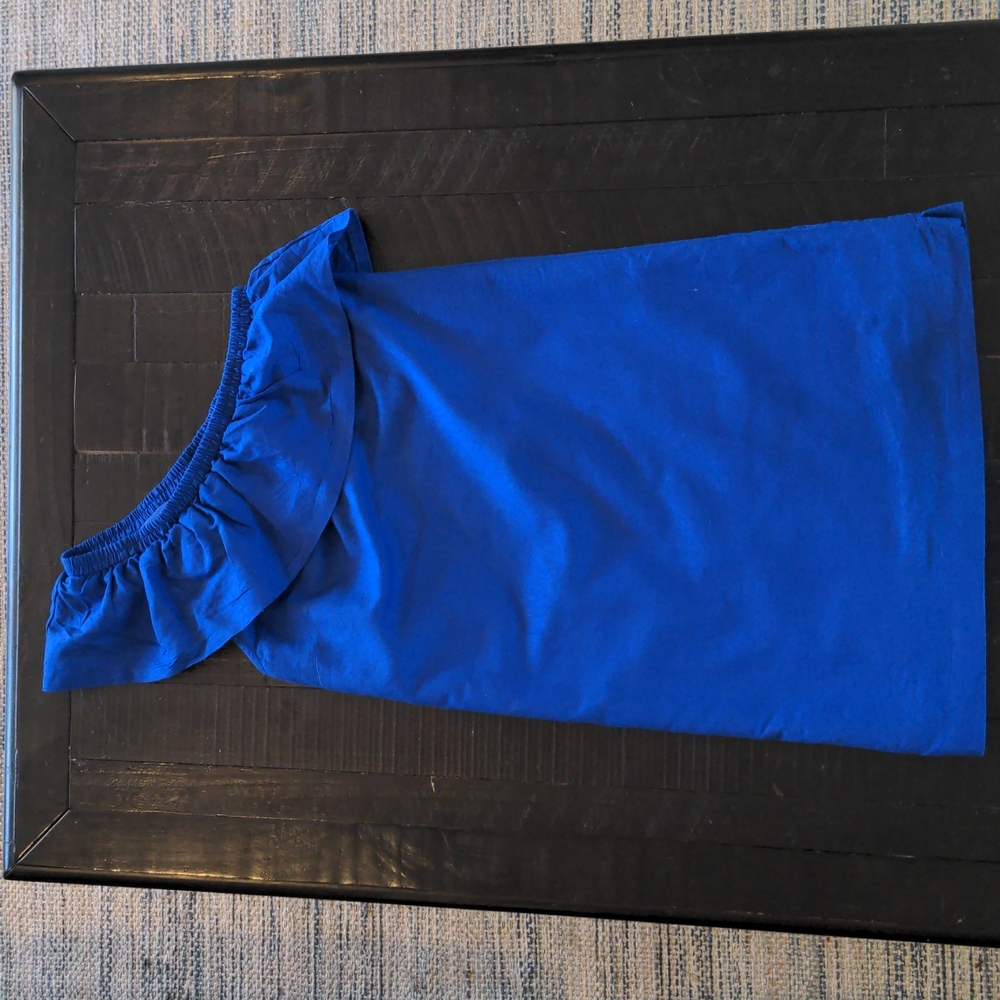 J. Crew One Shoulder Linen Dress